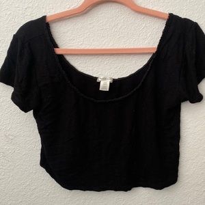 black crop top